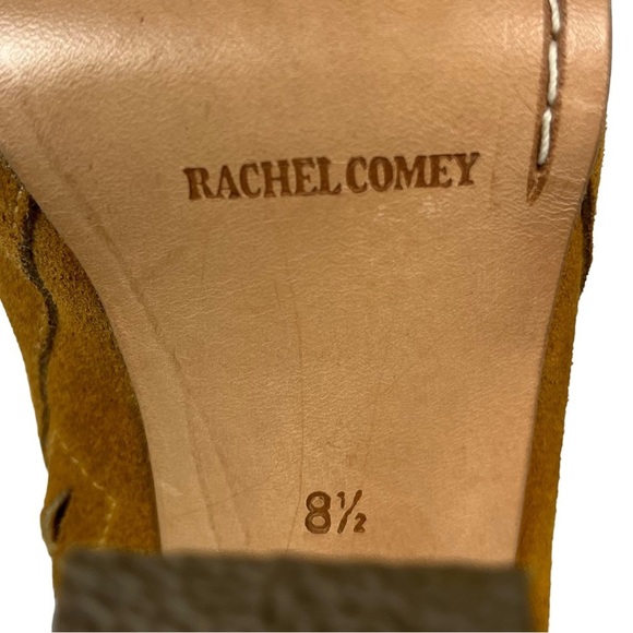 Rachel Comey Colton Suede Knit Cuffed Heeled Ankle Boots Women's Brown Size 8.5 - Picture 11 of 12